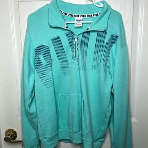 PINK half zip sweater